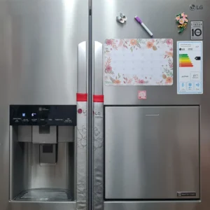 تخته وایت برد سمات مدل پلنر رو یخچالی طرح خزان سایز 20×30 سانتی متر به همراه ماژیک