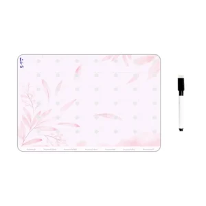 تخته وایت برد سمات مدل پلنر رو یخچالی کد 09 سایز 20×30 سانتی متر به همراه ماژیک