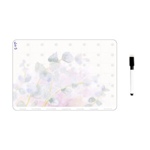 تخته وایت برد سمات مدل پلنر رو یخچالی کد 07 سایز 20×30 سانتی متر به همراه ماژیک