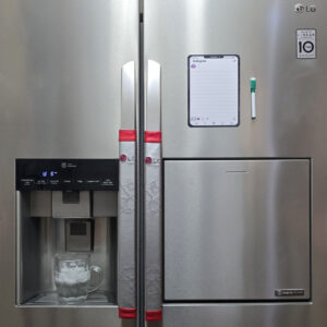 تخته وایت برد سمات مدل رو یخچالی طرح اینستاگرام سایز 15×20 سانتی متر به همراه ماژیک