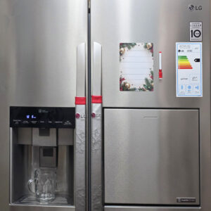 تخته وایت برد سمات مدل رو یخچالی طرح کریسمس سایز 15×20 سانتی متر به همراه ماژیک