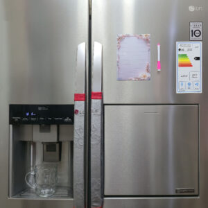 تخته وایت برد سمات مدل رو یخچالی طرح مرواید سایز 15×20 سانتی متر به همراه ماژیک