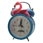 ساعت رومیزی زنگ دار طرح فلامینگو