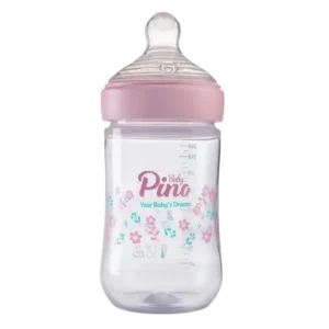 شیشه شیر پینو بیبی مدل Natural sense کد M6-18 ظرفیت 260 میلی لیتر